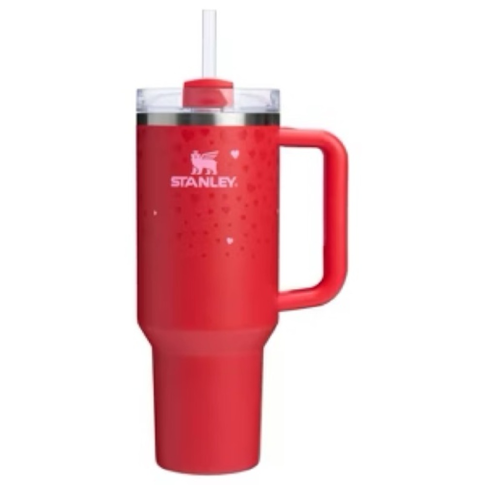 Stanley Valentines Limited Edition 40oz Red Ruby Heart Tumbler NWT - Picture 4 of 5